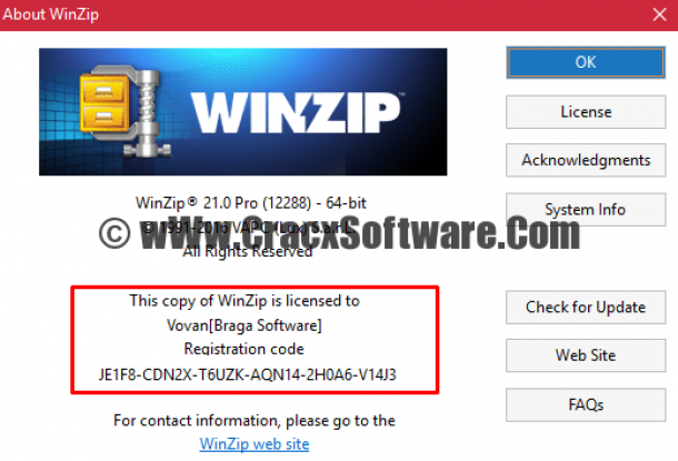 Winzip 21 activation code free 2016 full